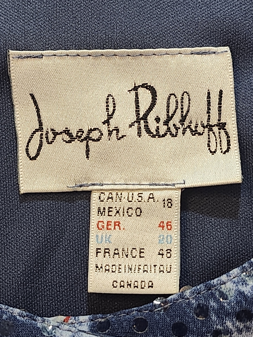 Joseph Ribkoff Bold Yellow Leopard & Denim Print Snap Button Top - Picture 2 of 12